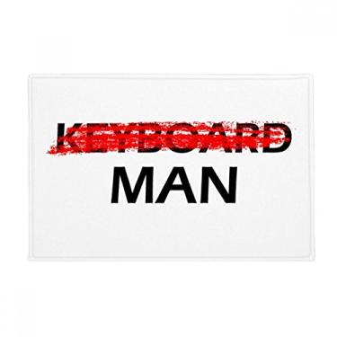 Imagem de DIYthinker Tapete antiderrapante para banheiro Don't Be A Keyboard Man Ground Mat
