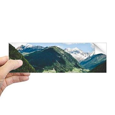 Imagem de DIYthinker Adesivo retangular para janela de notebook com céu azul e nuvens de montanha