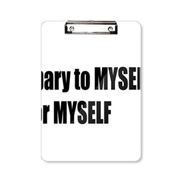 Imagem de Placa de apoio para prancheta Pray to Myself for Myself A4