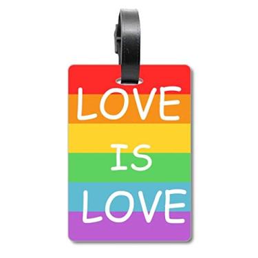 Imagem de Rainbow Gay LGBT Mala Transgênero LGBT Etiqueta Bagagem Cartão de Bagagem Etiqueta Scutcheon Etiqueta