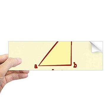 Imagem de DIYthinker Adesivo retangular com estampa de ilustração de comprimento triangular, para notebook, janela