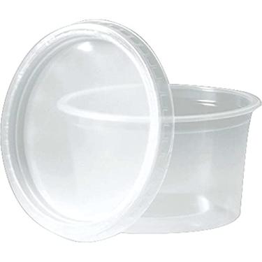 Imagem de Pote Descartavel 250ML.ABNT KIT Pote+tampa