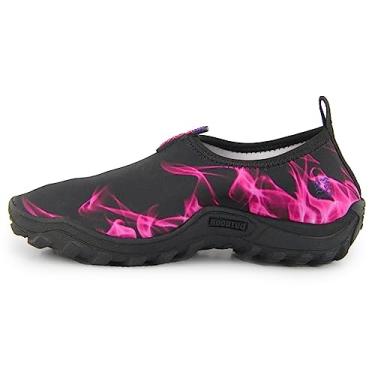 Imagem de Bono Sapatilha Náutica Neoprene Tênis Híbrido Flexível Praia Cachoeira Unissex Adulto Rosa 33/34