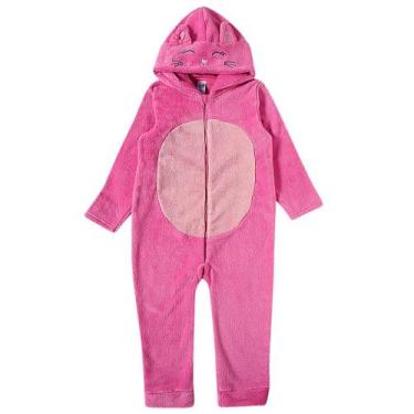 Imagem de Macacão Gatinha Para Bebê Infantil Toddler Tip Top Pink