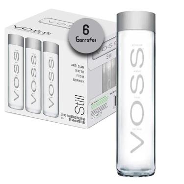Imagem de Água Voss Sem Gas Norueguesa Vidro 800Ml  6 Garrafas 