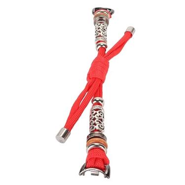 Imagem de Pulseira de relógio inteligente estilo boho, pulseira de substituição de nylon vintage à prova d'água para pulseira 8