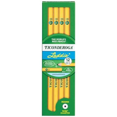 Imagem de Lápis Elementary Dixon Ticonderoga Laddie, sem borracha, pacote com 12 lápis