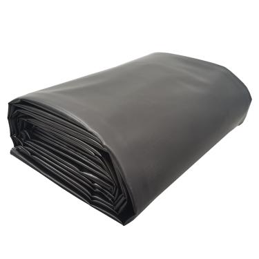 Imagem de PreAsion Forro de lagoa 6 m × 30 pés HDPE forro preto para lagos grandes para jardim forro de peles flexíveis para lagoas de carpas fontes peixes piscina jardins aquáticos 0,3 mm/12 mil espessura