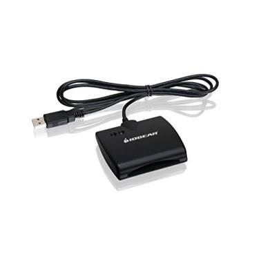 Imagem de IOGEAR Leitor de acesso de cartão inteligente USB, compatível com TAA, GSR202, preto