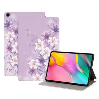 Imagem de Capa para tablet Samsung Galaxy Tab A de 8 polegadas 2019 (modelo: SM-T290/T295/T297) para meninas e mulheres, suporte de visualização multiangular, capa protetora traseira inteligente,