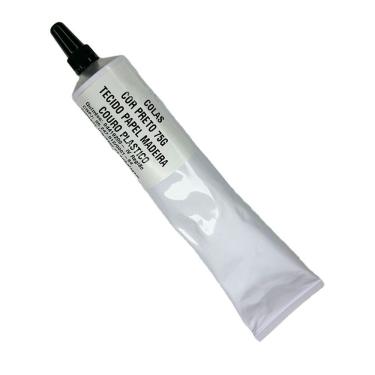 Imagem de Colas Cor Preto 75g Tecido Papel Madeira Couro Plastico