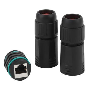 Imagem de Adaptador de Extensão de Cabo de Rede para Starlink, Conector de Encaixe de Rede à Prova D'água IP68 Industrial Externo, RJ45 Fêmea para Fêmea Com Kit CAT6.