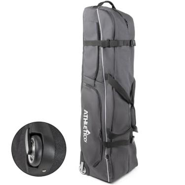 Imagem de Athletico Bolsa de viagem Ace Wheeled Golf – Estojo de viagem de golfe acolchoado resistente – Capa macia – À prova d'água – Tamanho universal
