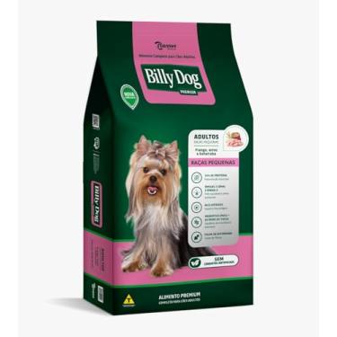 Imagem de Ração Billy Dog Raças pequenas, sabor Frango e Arroz, 10,1Kg