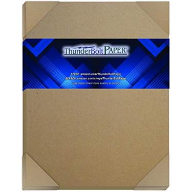 Imagem de Chapéu marrom 100 pontos extra grosso .100 pinça XXX folhas de papelão pesado espesso como 25 folhas 20 # papel, brown kraft, 8.5x11 - 4 Sheets