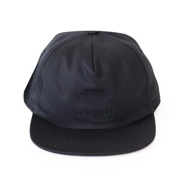 Imagem de Boné Diamond Strapback OG Sign - Preto/Preto-Unissex