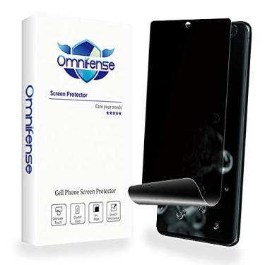 Imagem de Película Omnifense Galaxy S20 ultra privacidade [compatível com capa] filme macio adesivo completo [suporte na tela desbloqueado], proteção antiespionagem bidirecional Nano Shield (não vidro temperado) para Samsung S20 Ultra [pacote com 2]