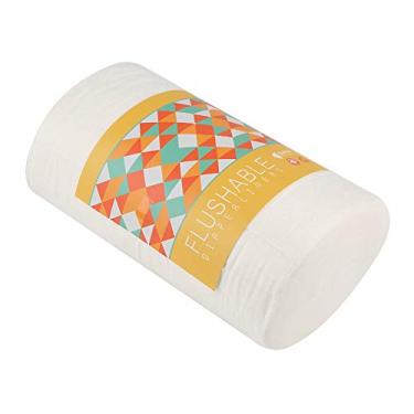 Imagem de Forro de Fralda Descartável, Rolo de Fibra de Bambu Biodegradável, 100 Unidades de Inserções Absorventes para Fraldas de bebê, Com Função de Lenços Umedecidos, para Calças de