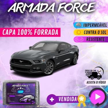 Imagem de Capa Cobrir Carro FORD MUSTANG 100% Forrada Armada Force 100% Impermeá