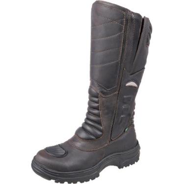 Imagem de Bota Motociclista Cano Alto Militar Azimute - Elite - Café, 40