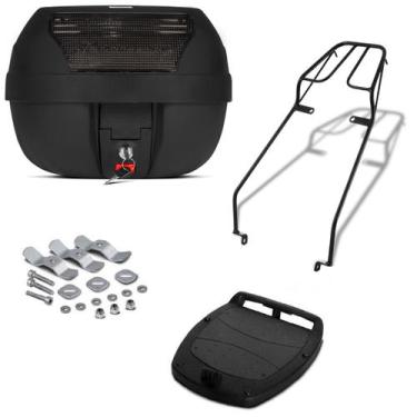 Imagem de Baú 28 Litros Pro Tork + Bagageiro Motos 5, FUME, SUZUKI YES 2005 - 20