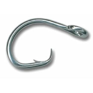 Imagem de Mustad Gancho circular de Duratina com 2 pontos de deslocamento extrafortes | Forte para atum pesado | Menos ganchos profundos para captura e liberação, [Tamanho 15/0, Pacote com 25]