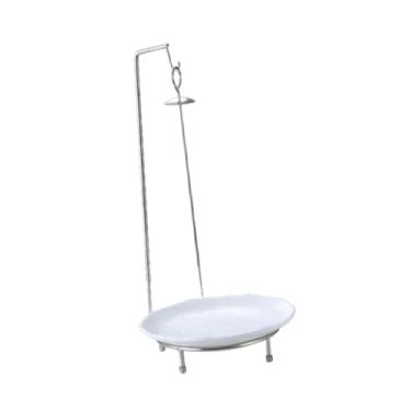 Imagem de Generic Suporte para cabide de kebabs, suporte para espetos de peru, grelha, suporte vertical para churrasco, suporte para carne, salsicha, churrasco, Branco