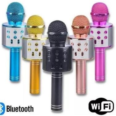Imagem de Microfone Karaoke Bluetooth Sem Fio: Experiência Karaokê Sem - Bc Bora