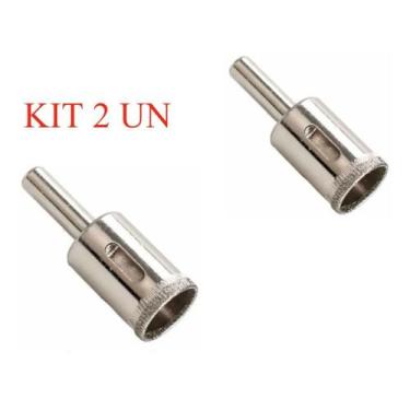 Imagem de KIT 2 Broca Diamantada 14mm Serra Copo Vidro Cerâmica Piso - MUNDO DAS