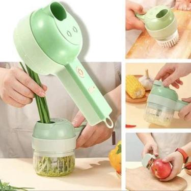 Imagem de Mini Processador Alimentos Elétrico Recarregável Usb Legumes - Topchef