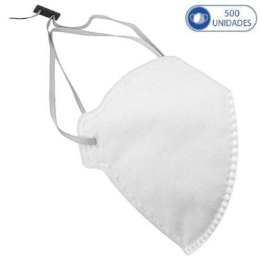 Imagem de 500 Máscaras Hospitalar Descartável M.F.Q PFF2-S Branca - MFQ
