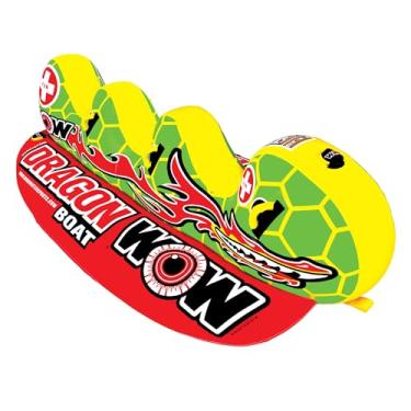Imagem de WOW World of Watersports 13-1060, Dragon Boat inflável rebocável, tubo de esqui, 3 pessoas