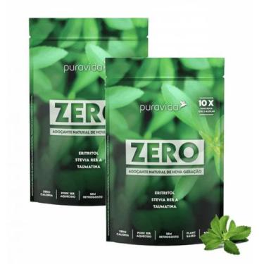 Imagem de 2x Adoçante Zero Premium Puravida-100g- Stevia- Taumatina - Pura Vida