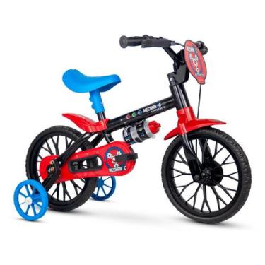 Imagem de Bicicleta Infantil Aro 12 Menino Com Rodinhas De Treinamento Nathor Bi