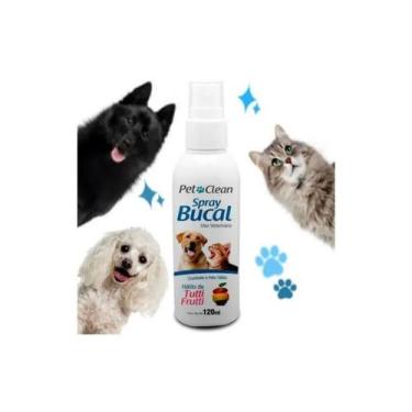 Imagem de Spray Bucal Pet Clean Sabor Tuty-Fruti para Cães e Gatos - 120 mL