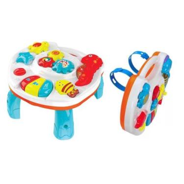 Imagem de Mesa Didática Infantl Teclado Musical Bebê Mesinha Educativa - Wellmix