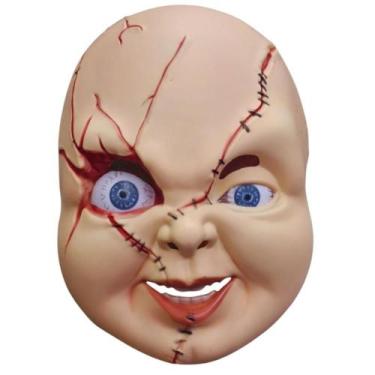 Imagem de Máscara Chucky Boneco Assassino Chuck Terror Cosplay Fantasia Hallowee