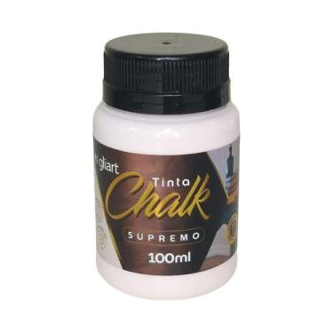 Imagem de Tinta Chalk Gliart 100ml Super Cobertura Para Artesanato, Rosa Cristal