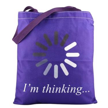 Imagem de MBMSO Presente hacker I'm Thinking Funny Gift for IT Nerds Tote Bag Buffering Gift Processing Loading Icon Engineers Loading Gift, Carregando Tb-azul, Medium