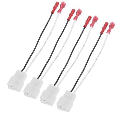 Imagem de X AUTOHAUX 4 peças 72-9300 conector de alto-falante de carro adaptador para Nissan Sentra 1987-1990