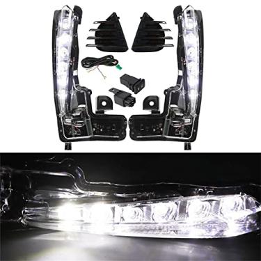 Imagem de labwork Substituição do conjunto de faróis de neblina para Toyota Corolla SE XSE XSE 2017 2018 2019 Lâmpada de neblina de para-choque de lente transparente + lado direito (lado do passageiro e do