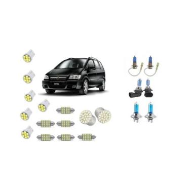 Imagem de Kit Completo 20 Lampadas Faróis + Leds Zafira 2001 Em Diante.. - Blue 