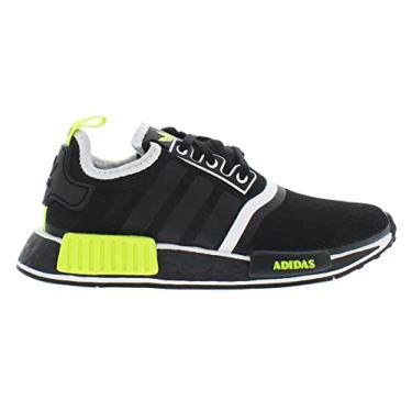Imagem de adidas Tênis infantil NMD_R1 V2, Core Black/Solar Yellow/Cloud White-Black, 17