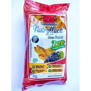 Imagem de Nutryllack Bananada Natural Com Uvas Passas Sem Açúcar 230g