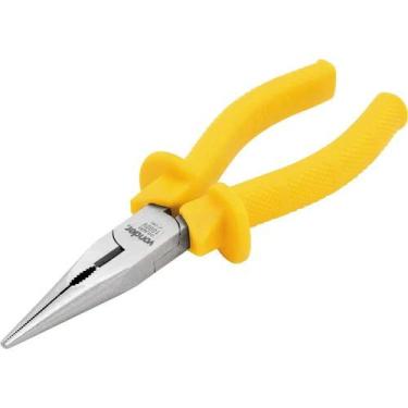 Imagem de Alicate bico meia cana reto 6 - Vonder, Amarelo