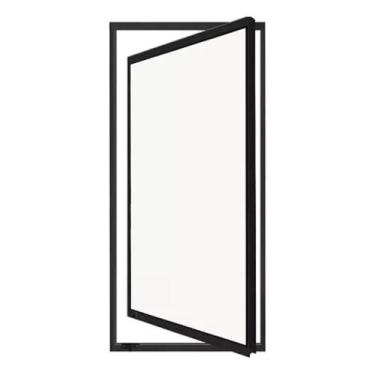 Imagem de Vitro capelinha pivotante Preto - Jr esquadrias preço justo , 120x40