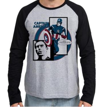 Imagem de Camiseta Manga Longa blusa Capitão América Computer - Empório Dutra, M