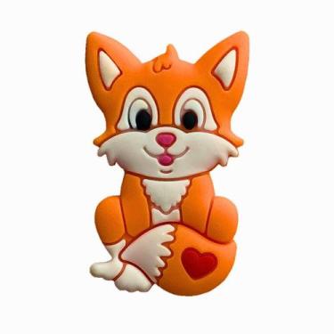 Imagem de Kit 50 Peças aplique Emborrachado Gato Laranja Coração - RAE