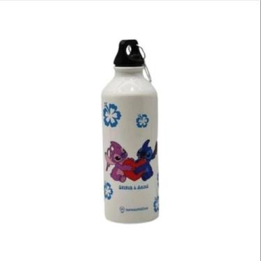 Imagem de Garrafa de aluminio 500ml c/mosquetao stitch namorados - ZONA CRIATIVA
