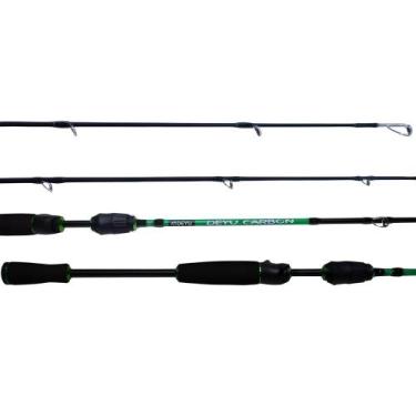 Imagem de Vara para Carretilha Carbono Oca 1,50m 6-14lb Verde - Deyu